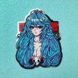 Long Blue-Haired Clone Sticker Online