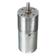 Maxbell Silver JGA25-370 Miniature DC Gear-Box Reducer Electric Motor 24V 130RPM Online Sale