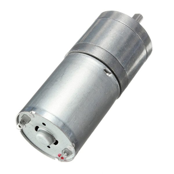 Maxbell Silver JGA25-370 Miniature DC Gear-Box Reducer Electric Motor 24V 130RPM Online Sale