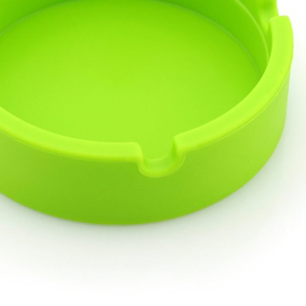 Maxbell Round Silicone Ashtray Smoking Cigar Holder for Tabletop Office Green For Cheap