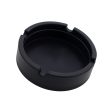 Maxbell Round Silicone Ashtray Smoking Cigar Holder for Tabletop Office Black For Cheap