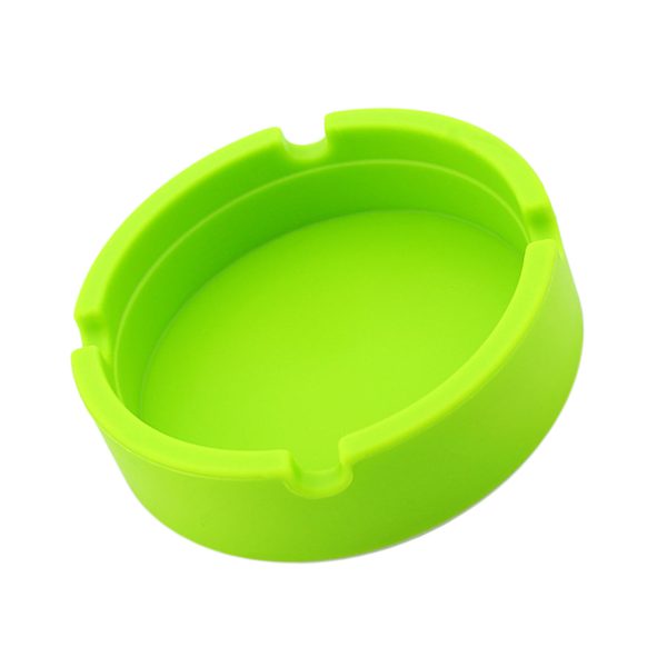 Maxbell Round Silicone Ashtray Smoking Cigar Holder for Tabletop Office Green For Cheap