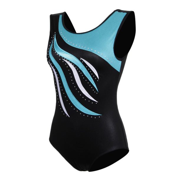 Maxbell Shiny Crystal Girls Ballet Dance Gymnastics Leotards Tank 7-8 Years Blue Discount